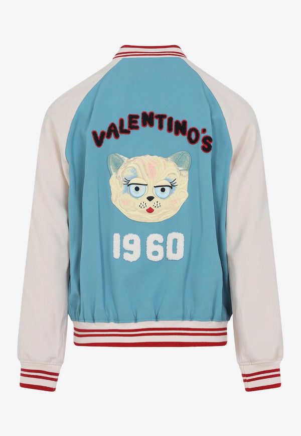 Le Chat de La Maison Color-Block Bomber Jacket