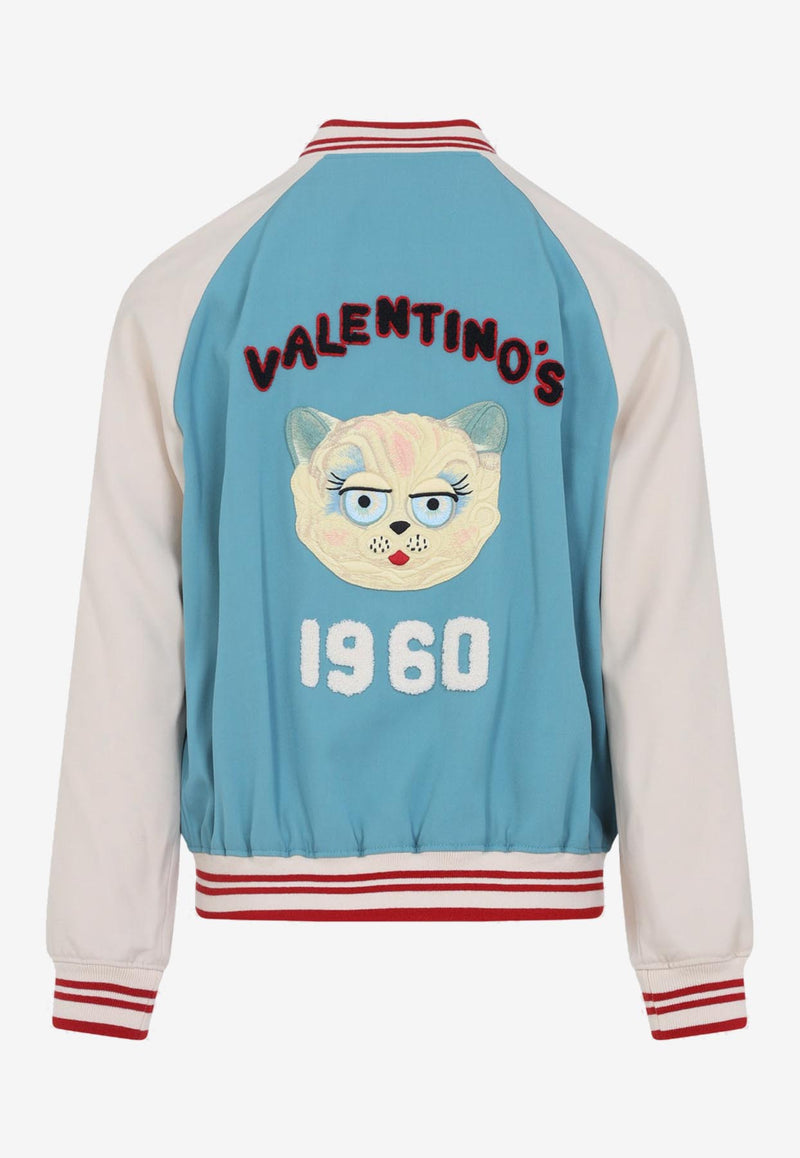 Le Chat de La Maison Color-Block Bomber Jacket