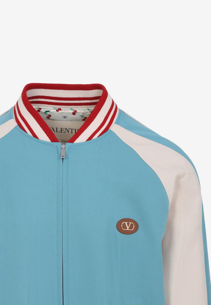 Le Chat de La Maison Color-Block Bomber Jacket