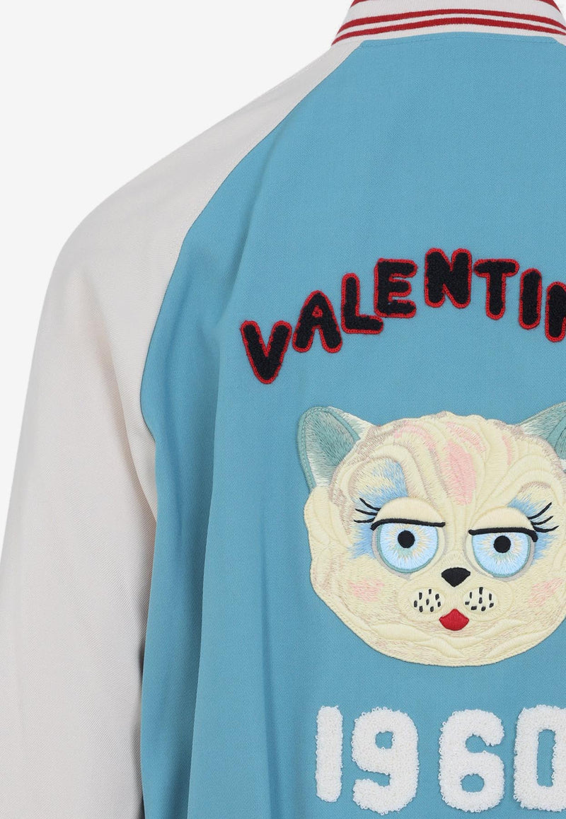 Le Chat de La Maison Color-Block Bomber Jacket