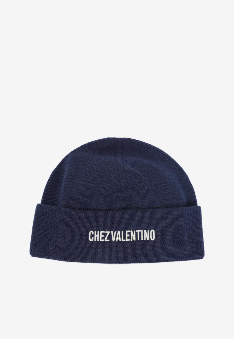Logo-Embroidered Knitted Beanie
