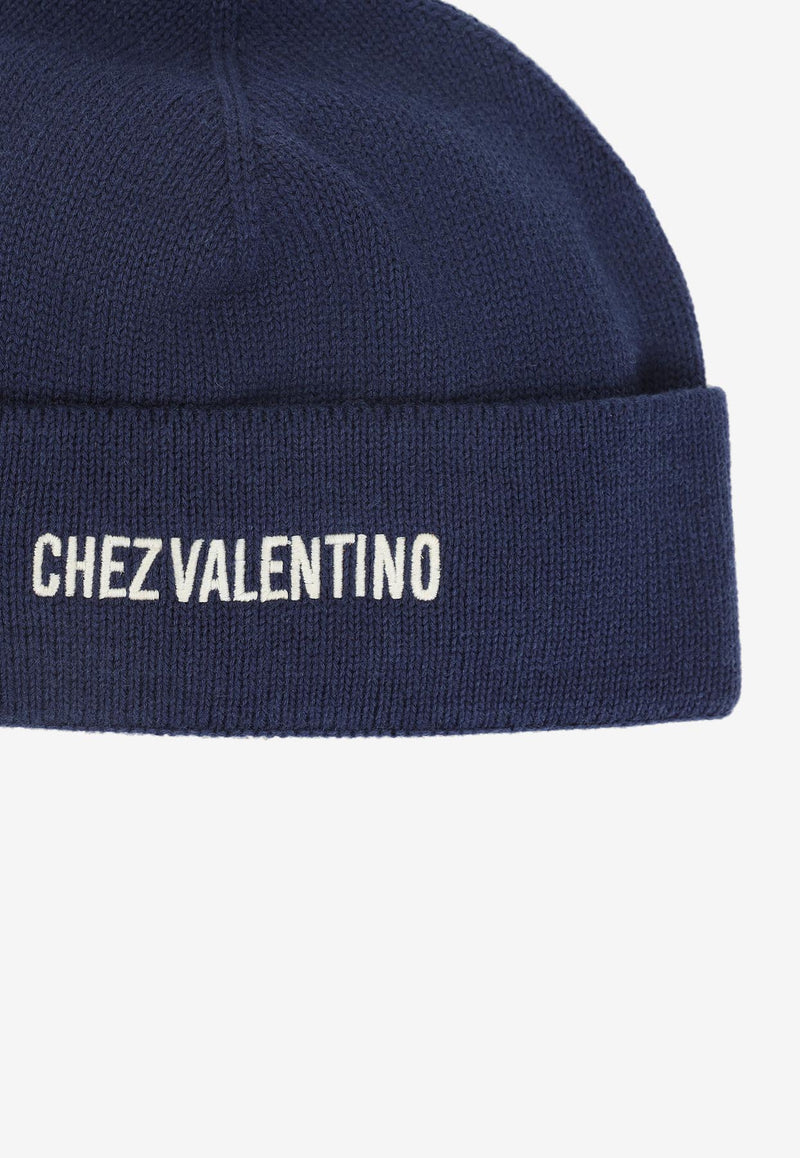 Logo-Embroidered Knitted Beanie