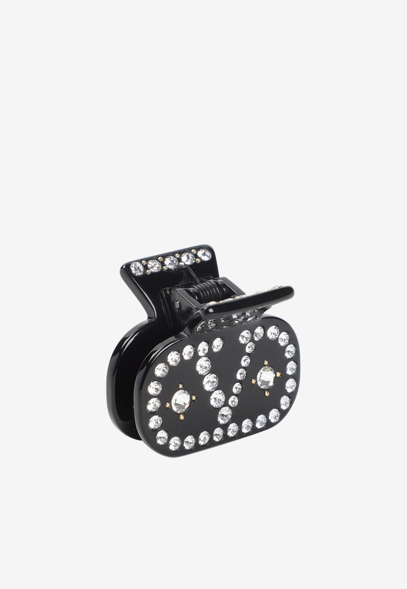 VLogo Crystal-Embellished Hair Clip