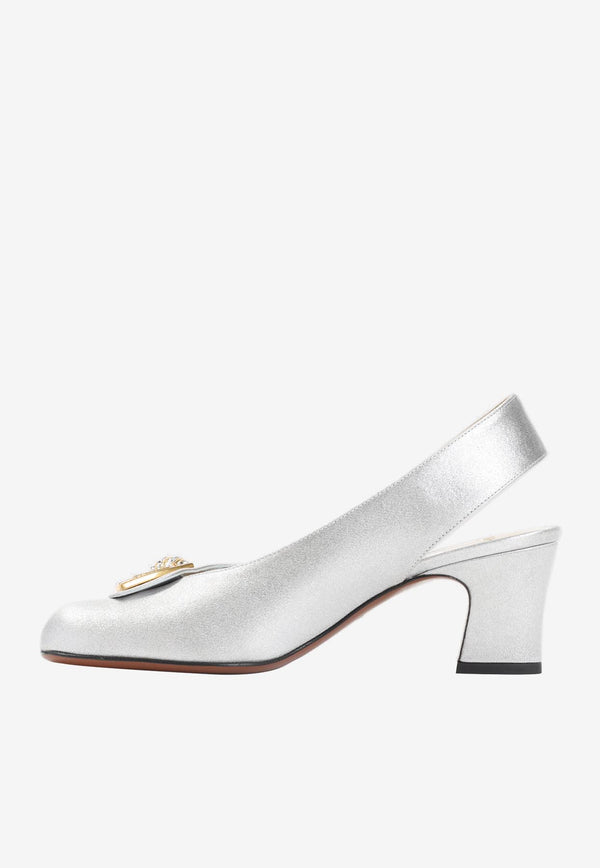 Adamantine 60 Slingback Pumps