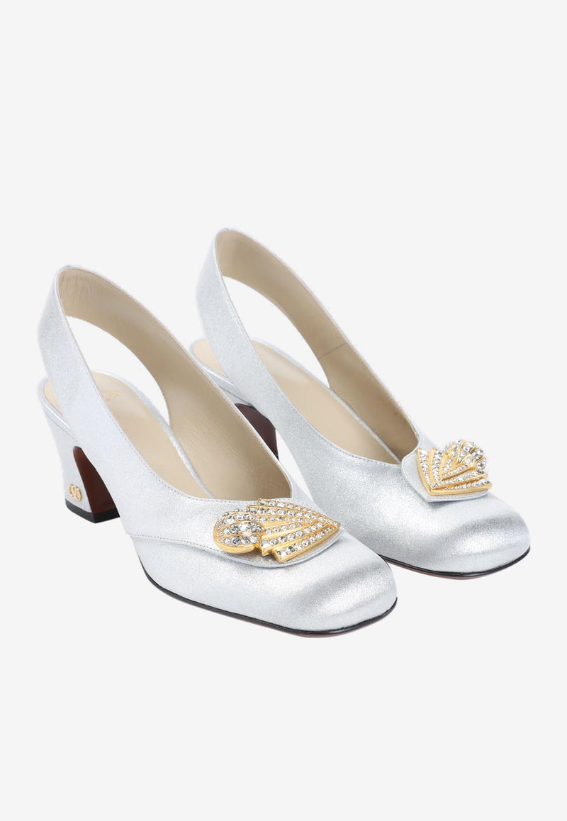 Adamantine 60 Slingback Pumps