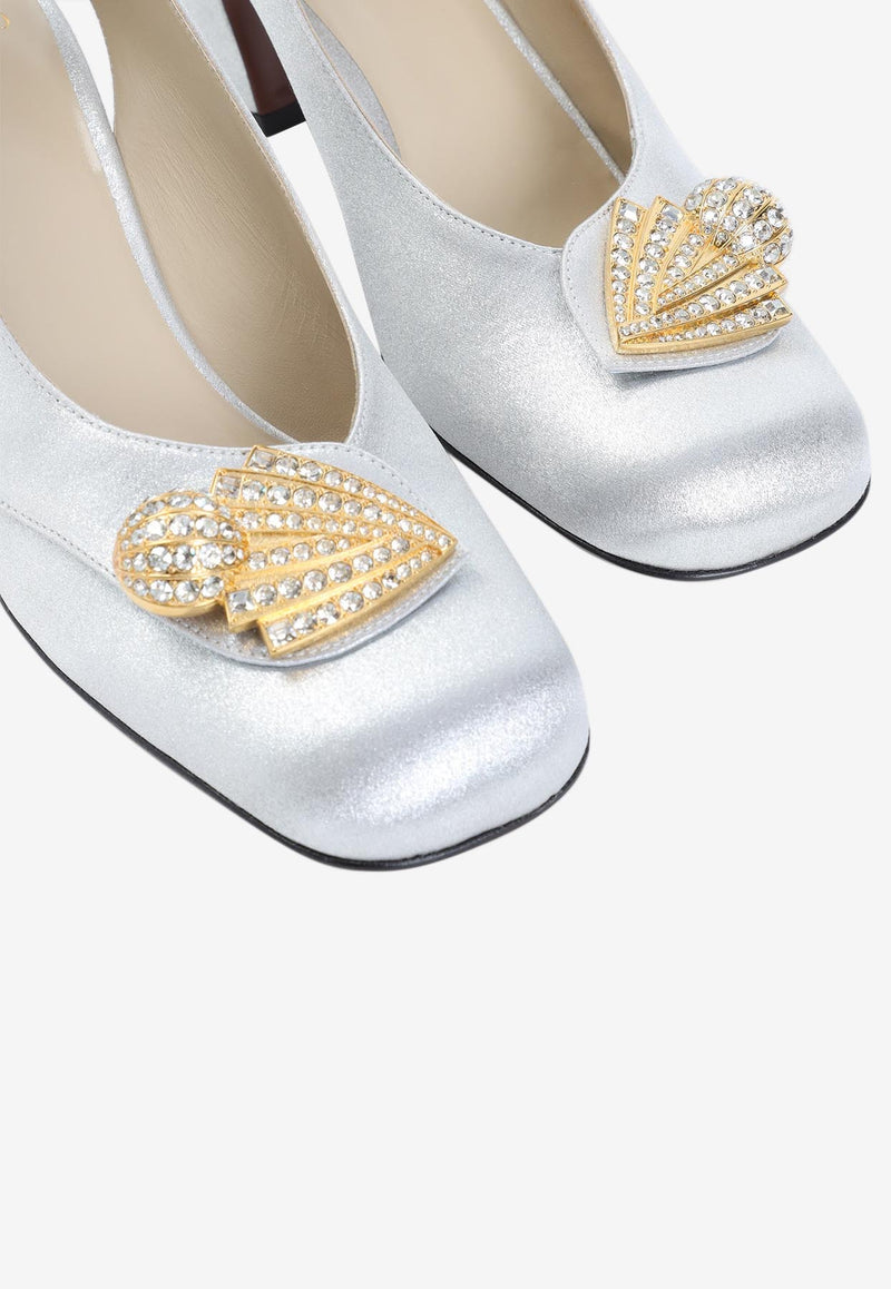 Adamantine 60 Slingback Pumps