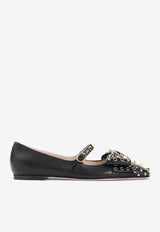 Bowow Studded Mary-Jane Ballet Flats