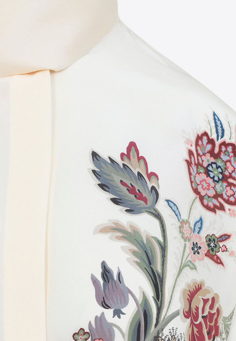 Floral-Embroidered Shirt