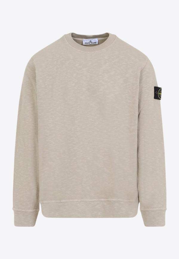 Logo-Patch Pullover Sweatshirt