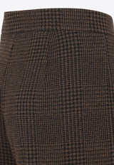 Ponza Checked Pants in Wool Blend
