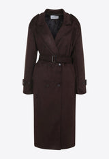 Pembroke Faux Suede Trench Coat