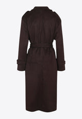 Pembroke Faux Suede Trench Coat