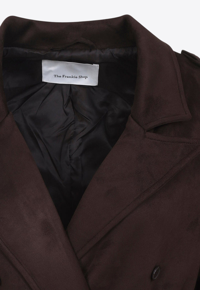 Pembroke Faux Suede Trench Coat