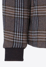 Wool Check Padded Jacket