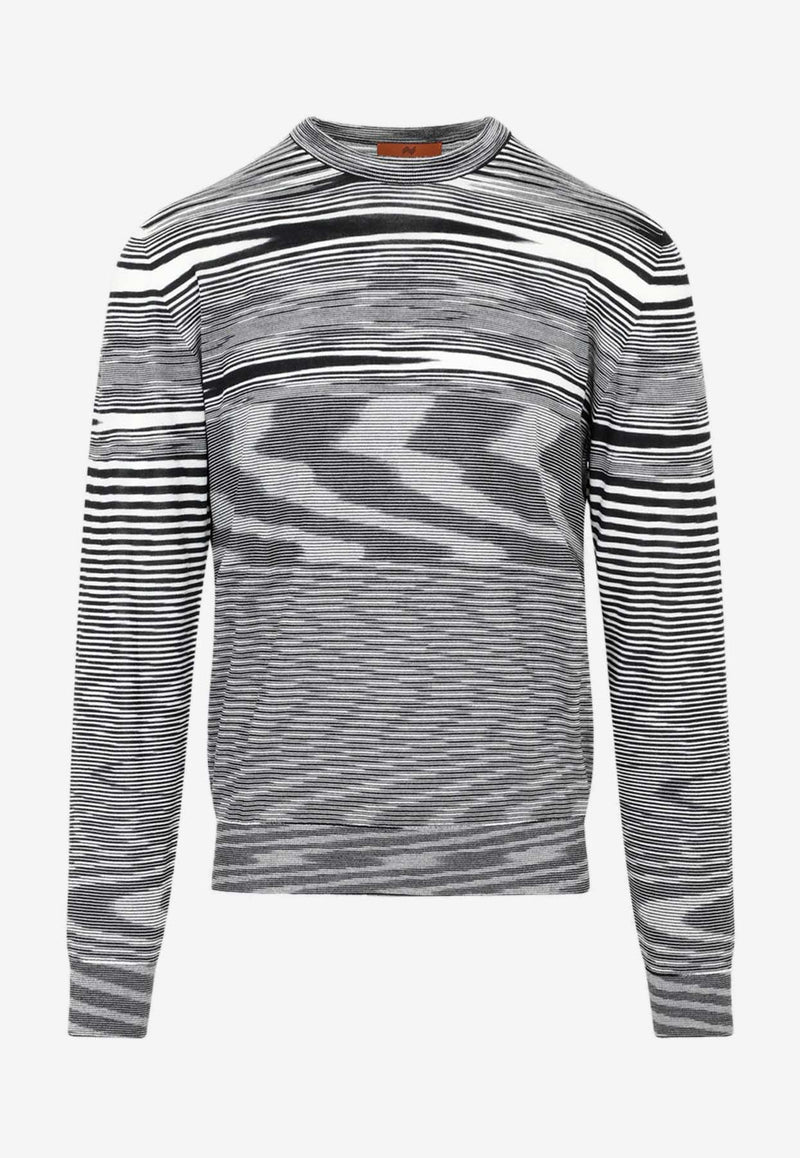 Striped Crewneck Wool Sweater