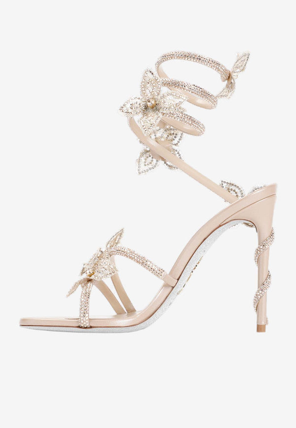 Margot 105 Crystal-Embellished Sandals