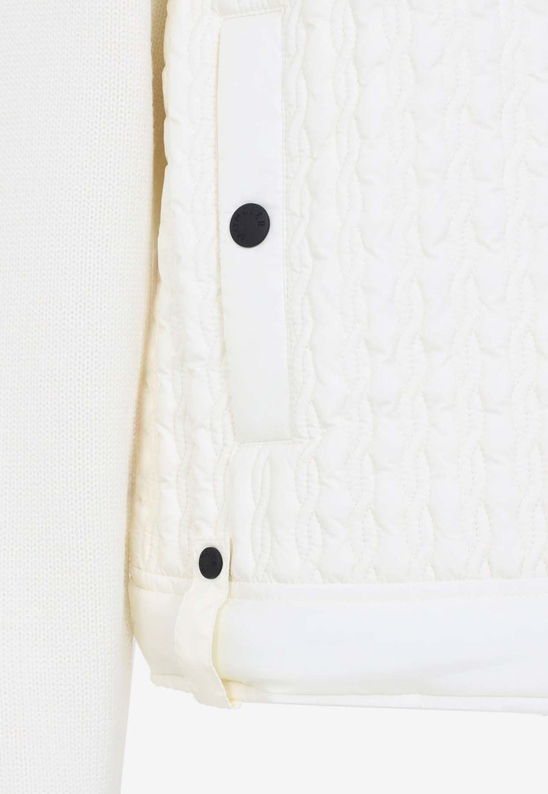 Zip-Up Wool Cardigan