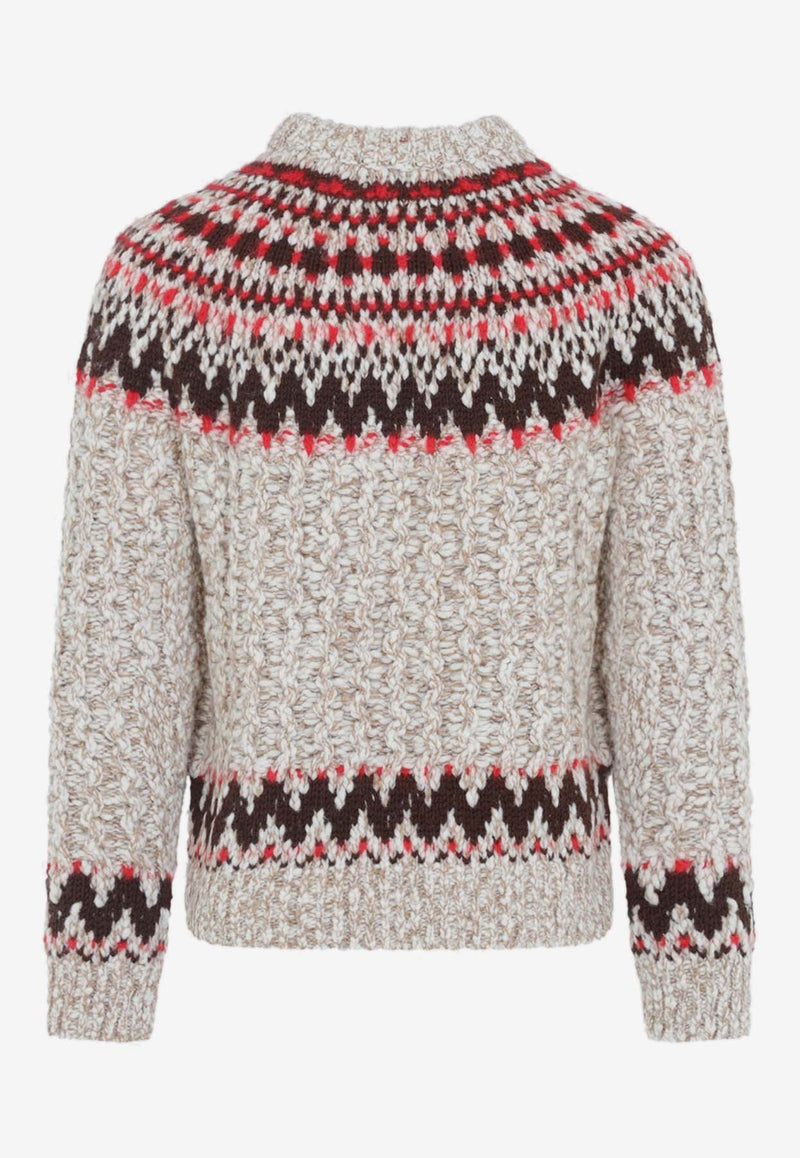Patterned Wool Sweater