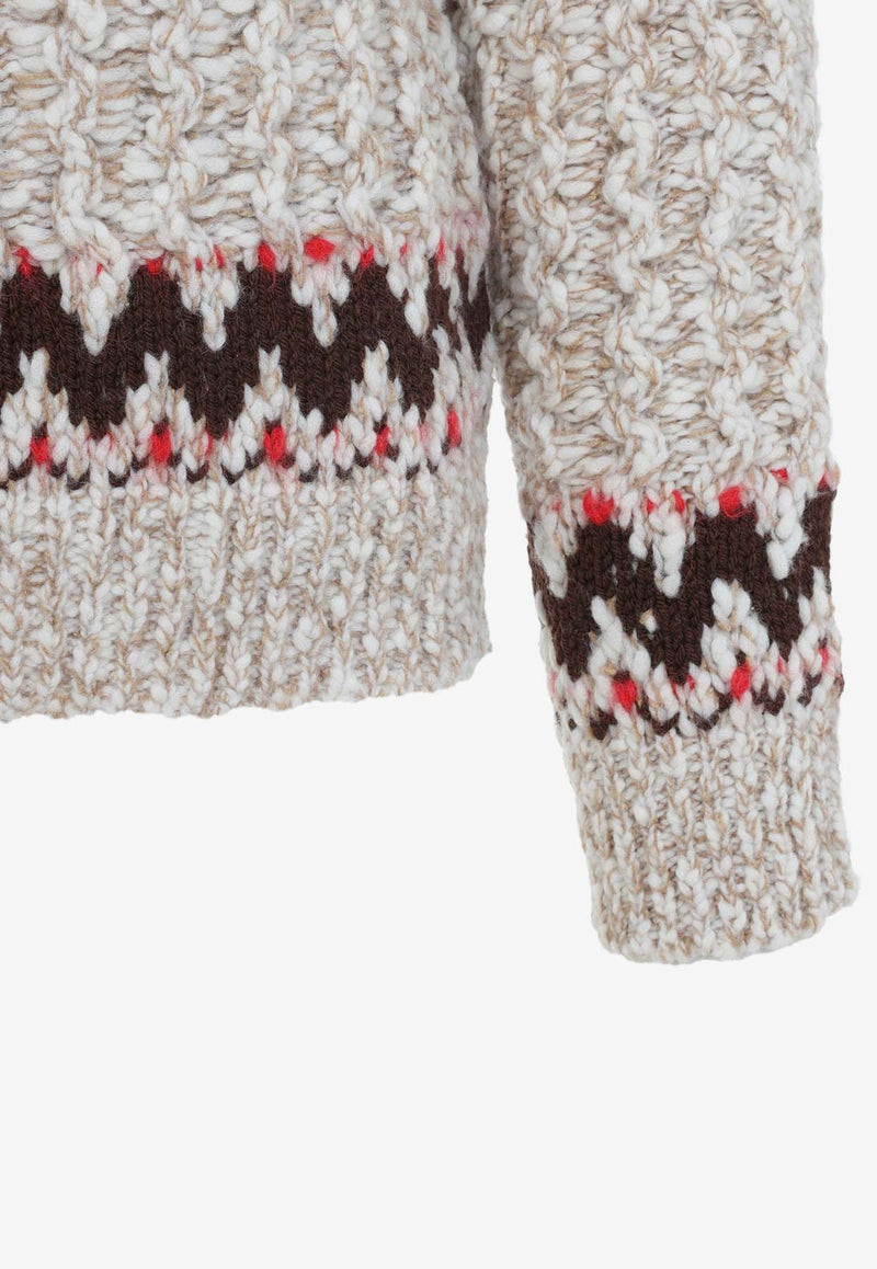 Patterned Wool Sweater