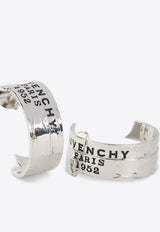 Logo Engraved Tape Earrings