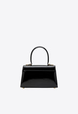 Ferragamo Smooth Leather Gancini Handbag Black 0759117LE/Q_FERRA-NN