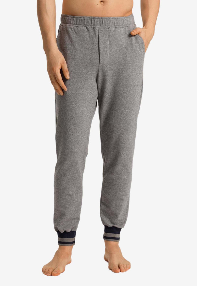 HANRO Elasticated Waistband Track Pants Gray 075939-2892GREY