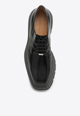 Salvatore Ferragamo Leather Platform Oxford Shoes 0762539MLE/N_FERRA-NB