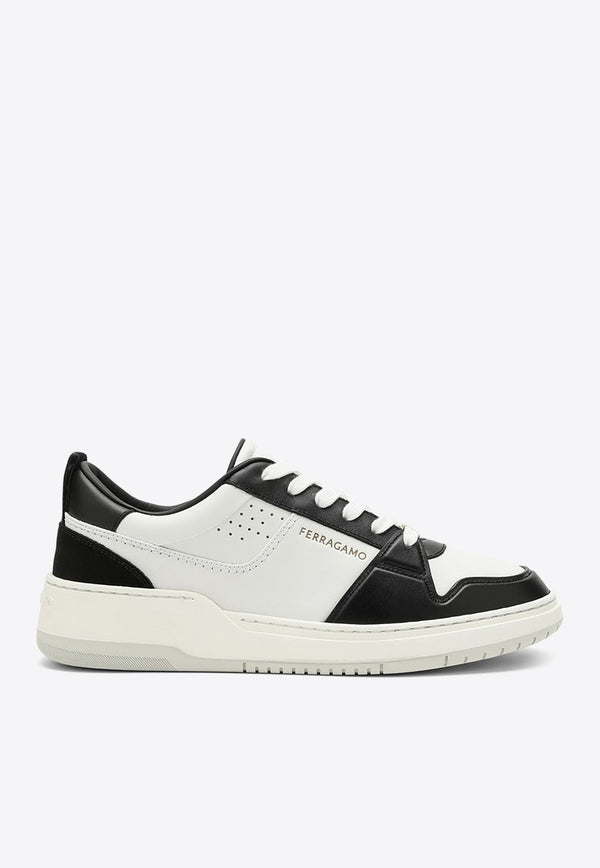 Salvatore Ferragamo Dennis Low-Top Calf Leather Sneakers White 0770882MLE/O_FERRA-NB