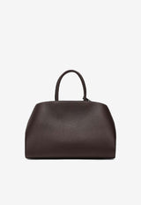 Ferragamo Medium Hug Leather Top Handle Bag Brown 0777258LE/S_FERRA-MO