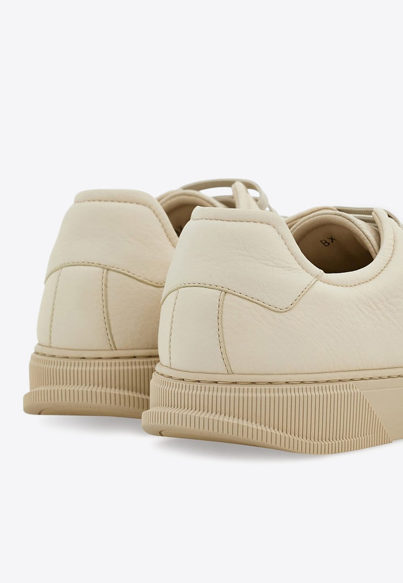 Ferragamo Bruce Calf Leather Sneakers  Cream 0778859MLE/Q_FERRA-MA