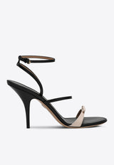 Salvatore Ferragamo Ariel 95 Leather Sandals Black 07828571CLE/Q_FERRA-NB