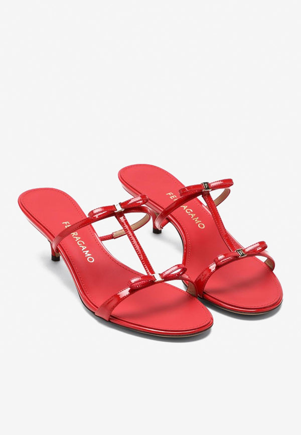 Ferragamo Abili 40 Mini Bow Sandals Red 07830401CLE/Q_FERRA-FR