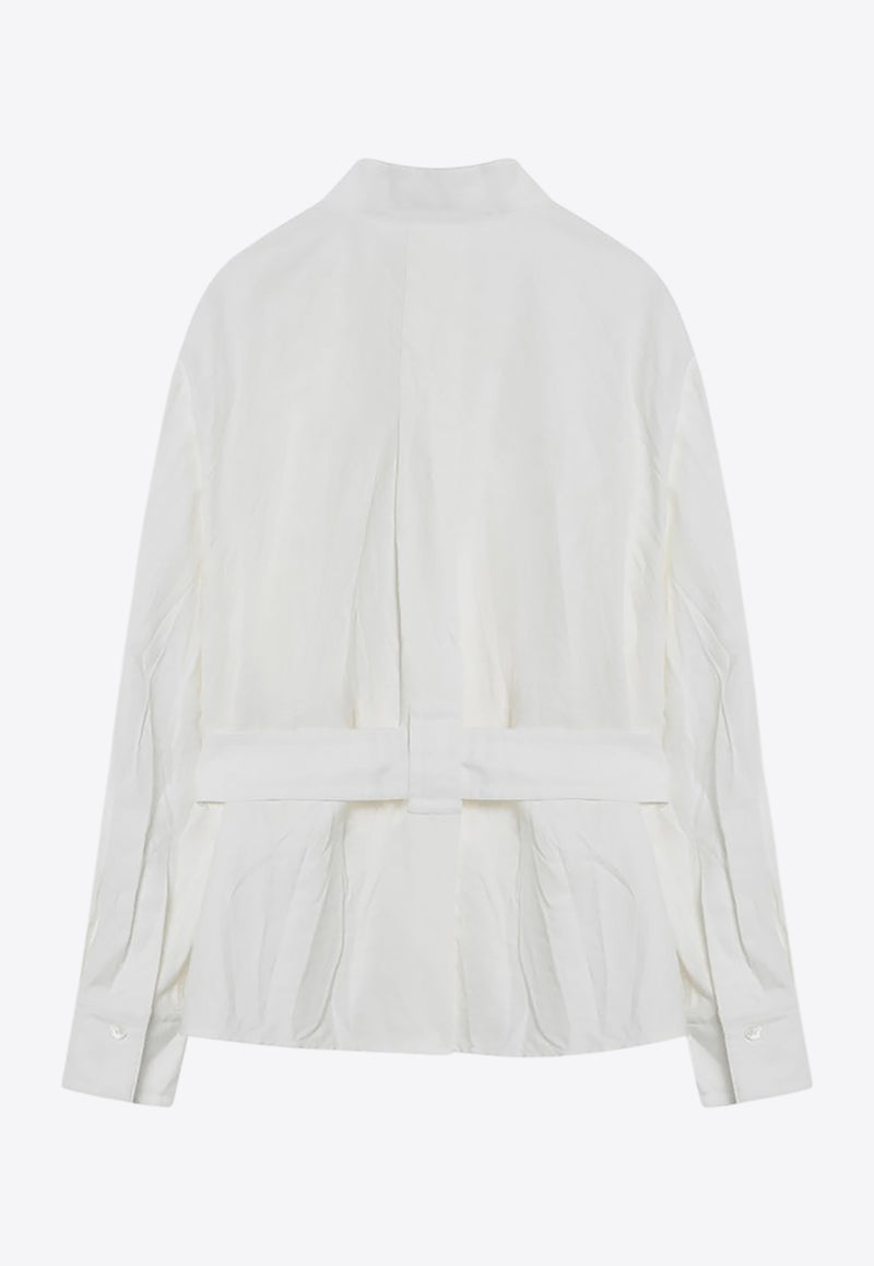 Ferragamo Saharan Button-Up Shirt White 0783913CO/Q_FERRA-BI