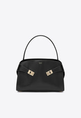 Ferragamo Medium Hug Two-Tone Leather Shoulder Bag Brown 0787834LE/R_FERRA-MN