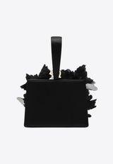 Ferragamo Mini Clutch with 3D-Flowers Black 0788037SI/R_FERRA-NR