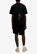 Nocturnal Tiger Embroidered Shorts