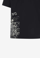 Y-3 Crewneck T-shirts with Logo-Print Black