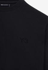 Y-3 Crewneck T-shirts with Tonal-Logo Black