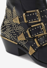 Chloé Susanna 40 Studed Leather Boots Black