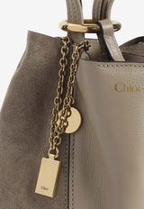 Chloé Small Spin Leather Shoulder Bag Brown