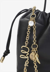 Chloé Leather Bucket Bag with Charms Black