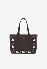 Valentino Nellcote Suede Shoulder Bag Brown