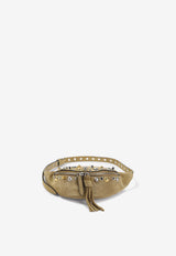 Valentino Nellcote Suede Belt Bag Beige