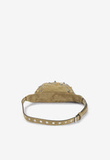 Valentino Nellcote Suede Belt Bag Beige