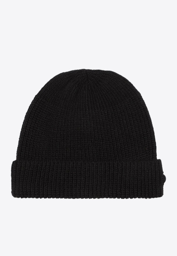 Logo-Plaque Wool and Cashmere Blend Beanie