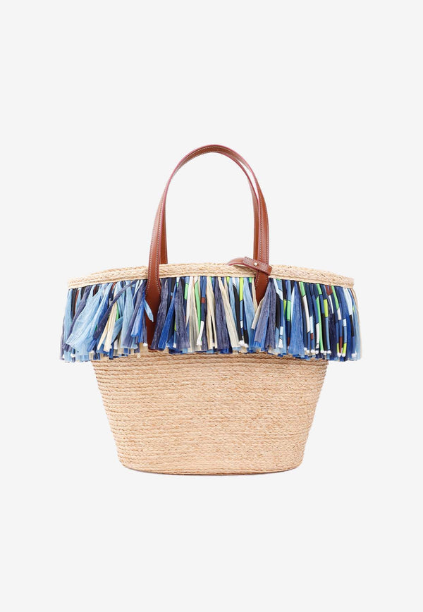 Puccing Fringed Tote Bag