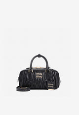 Arcadie  Matelassé Leather Top Handle Bag