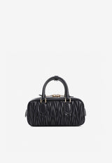 Arcadie  Matelassé Leather Top Handle Bag