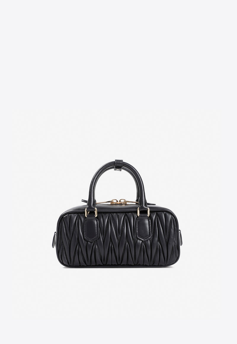 Arcadie Matelassé Nappa Leather Top Handle Bag