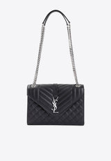Medium Envelope Quilted Leather Shoulder Bag